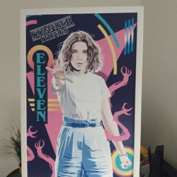 Stranger Things Evelyn Poster Framed 
