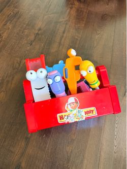 Handy Manny tool box with tools