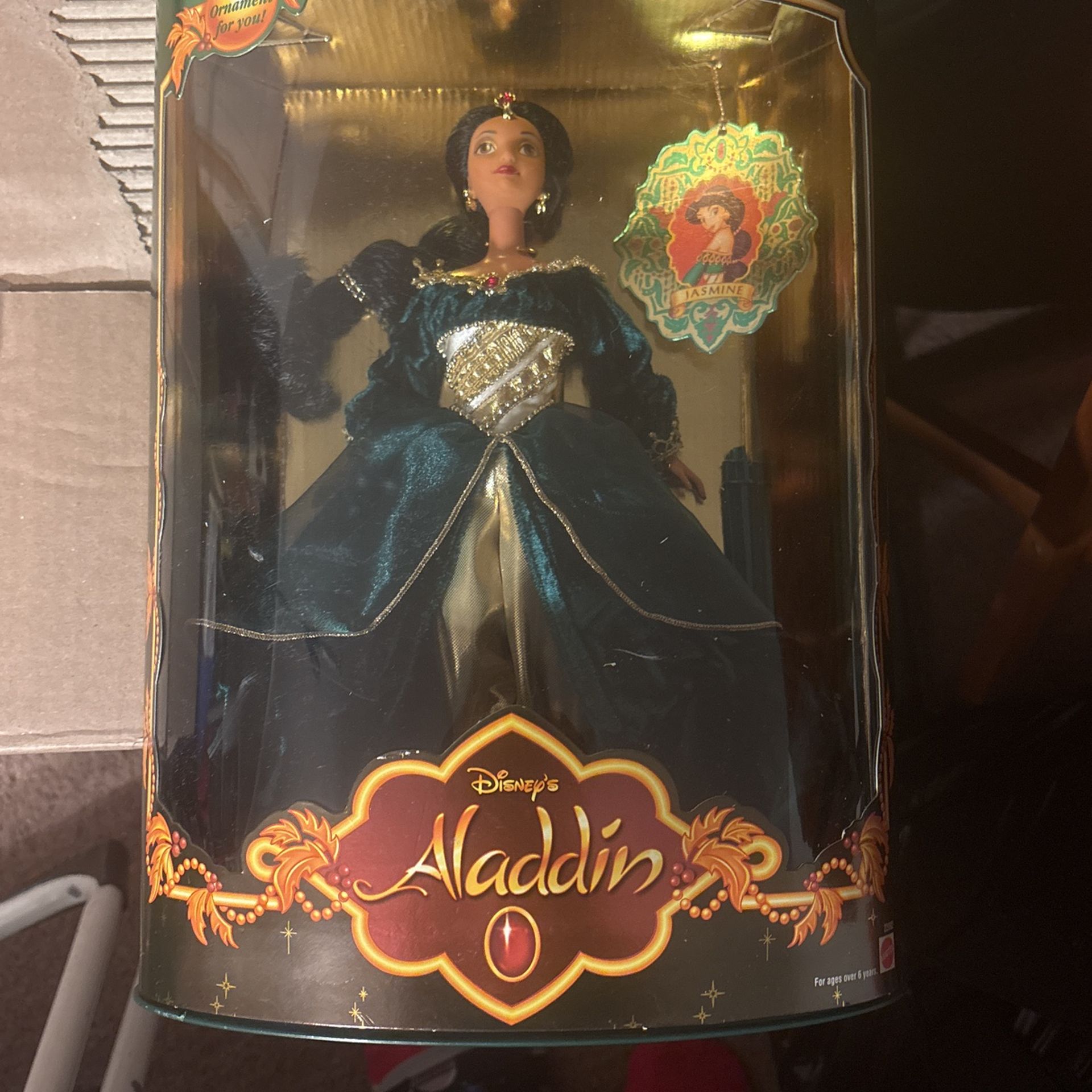 Vintage Disney Aladdin Holiday Princess Jasmine Doll - new In Box