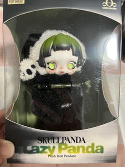 Popmart Skullpanda Lazy Panda Plush Doll pendant