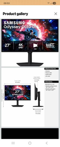 Samsung Odyssey G7 27" OLED Gaming Monitor (S27HG702SN)