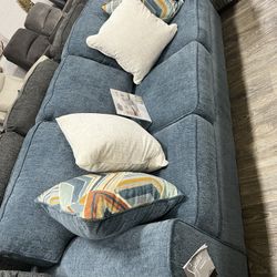 Aquamarine Blue Sofa