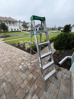 Louisville 6 ft aluminum step ladder