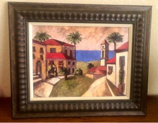Vintage Small Palisades painting