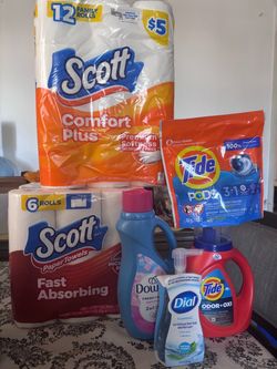 Household Essentials Bundle – Scott, Tide, Downy, Dial