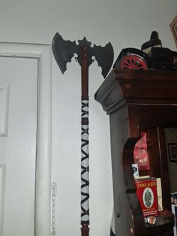 Decorative Double-Bladed Battle Axe