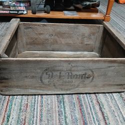 Del Monte Food Wood Crate
