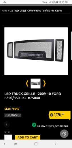 Brand new KC lights #75040 grill for 2008-2010 ford f250 and f350 trucks