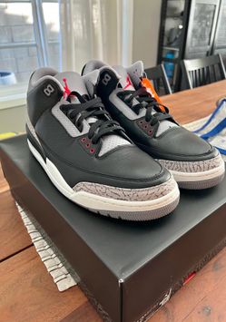 Air Jordan 3 retro black Cement 2024 NEW