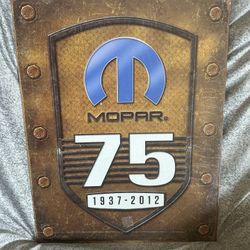 Mopar metal sign