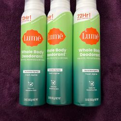 Lume Whole Body Deodorant Spray Fresh Alpine Fragrance 