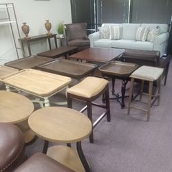 Coffee Tables, Sides Tables, Plant stands 
