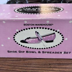 Shoe Dip Bowl And Spreader Set