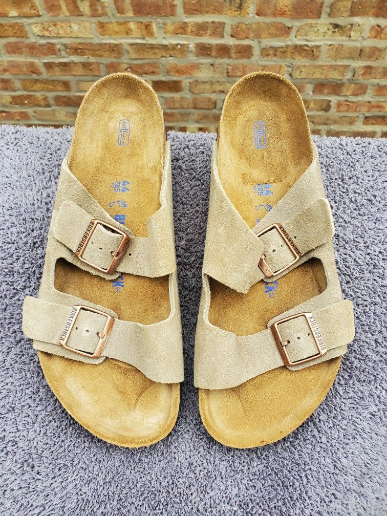 Birkenstock Arizona Soft Footbed Suede Leather 44 US Size 11 Store Display 