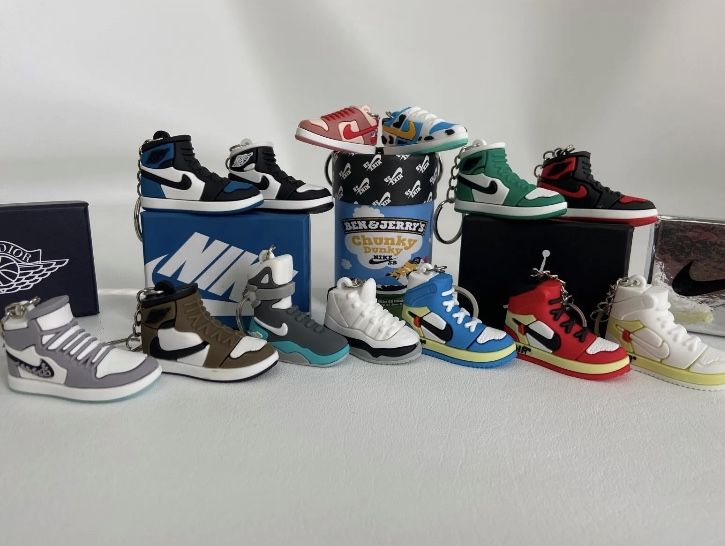 Nike Air Jordan 3D Mini Sneaker Keychains With Box