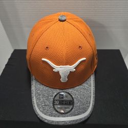 Texas Longhorns New Era  39Thirty Orange Gray White Youth Hat Cap NWT