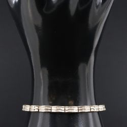 10k solid gold .95ctw diamond bracelet