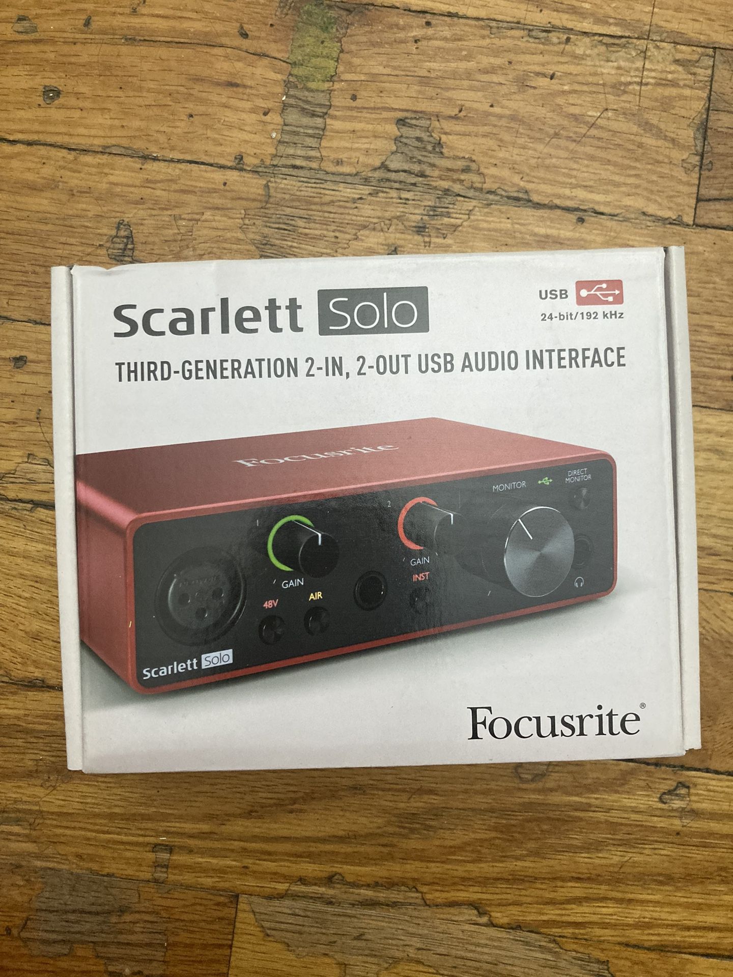 Focusrite Scarlett Solo 3rd Gen USB Audio Recording Interface BRAND NEW BOX