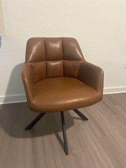 Office Chair - Brown Leather