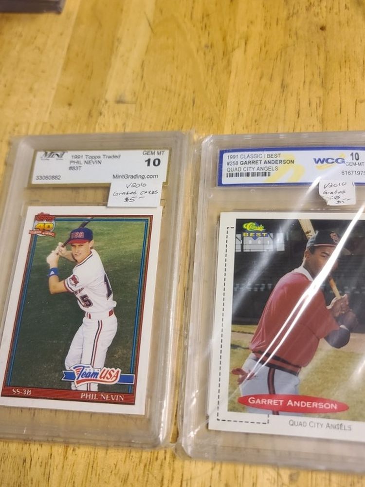 2 Graded Baseball Cards