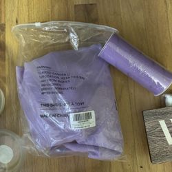 Lilac/Lavender Table Runners (2) And Tulle Ribbon