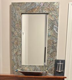 Mother Pearl Mirror 24”x36”