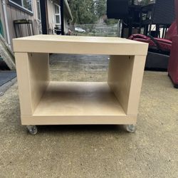 IKEA Square Rolling Coffee Table with Storage
