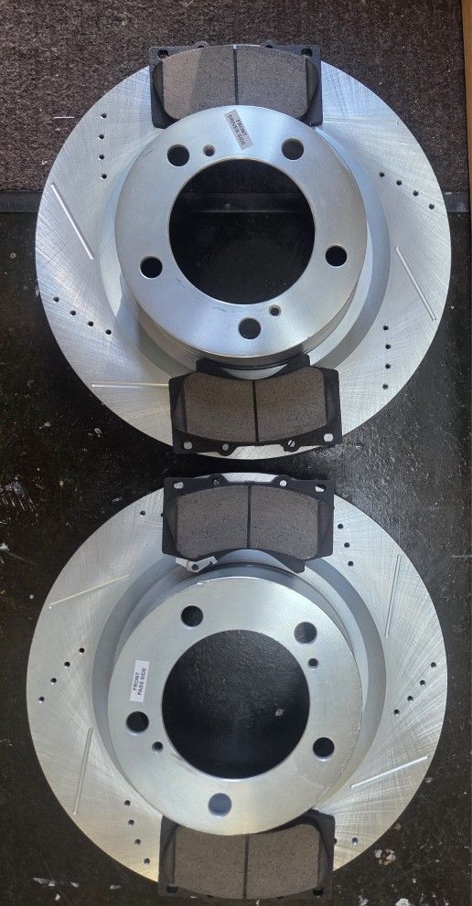 Power Stop Drilled And Slotted Front Rotors And Pads (Toyota)