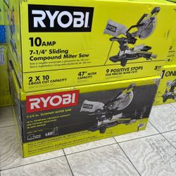 RYOBI 10 Amp Corded 7-1/4 in. Compound Sliding Miter Saw