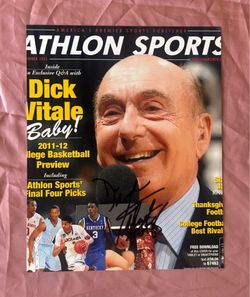 Dick Vitale -  Genuine Hand Signed 8x10 Authentic Autographed Photo  w/ HOLO COA -
