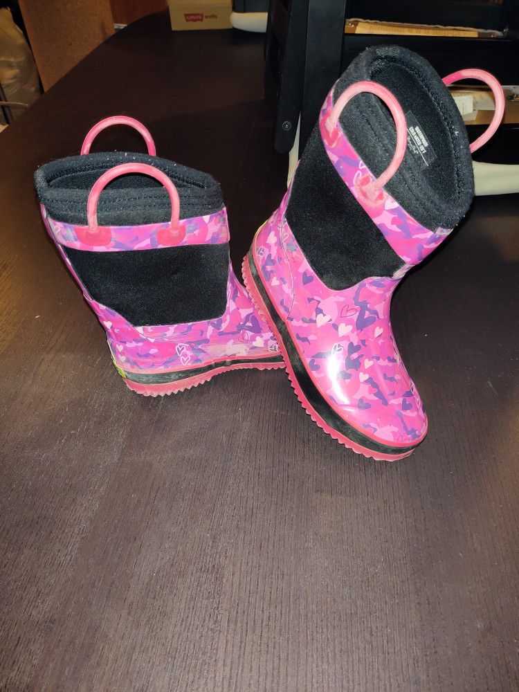 Girls Rain Boots Size 13/1