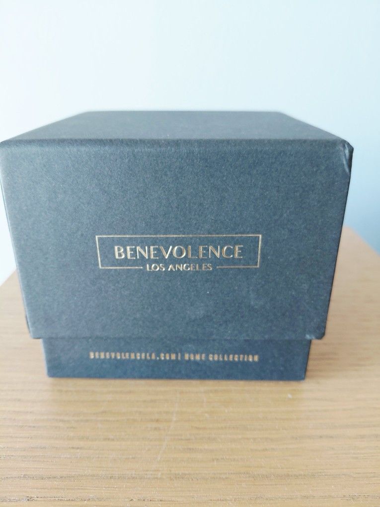 Benevolence LA Natural Soy Candle In Matte Black Glass Jar