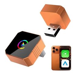 2026 Mini Wireless CarPlay Adapter Upgrade Wired to Wireless for CarPlay & Android Auto Plug and Play Fast Auto-Reconnect Stable Control Zero 