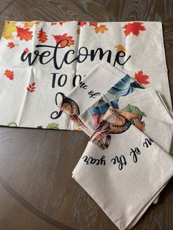 Welcome To Our Patch Fall House Flag 28X40” Double Sided Seasonal Holiday Autumn decor & Pillow Pumpkin  Pillow Cover 