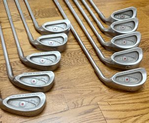 PING Eye 2 Red Dot Iron Set 3-LW 10 Clubs Original Karsten Steel Shafts USA RH