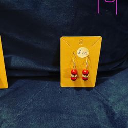 Valentines Day Handmade Earrings $10each