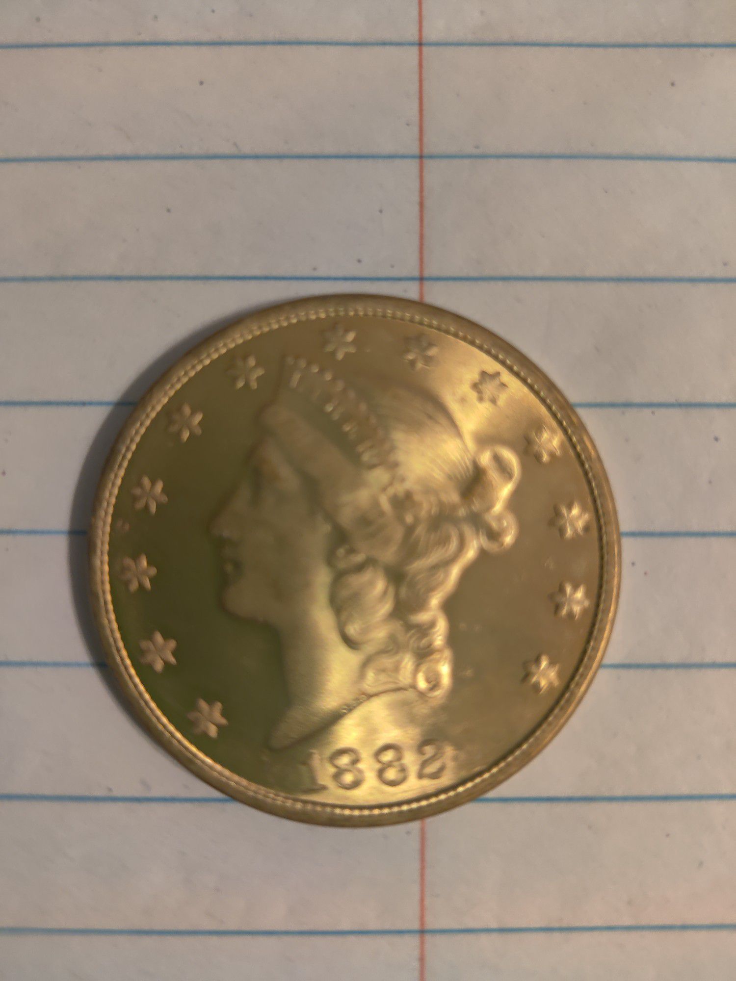 1892 liberty Head $20 Gold Coin
