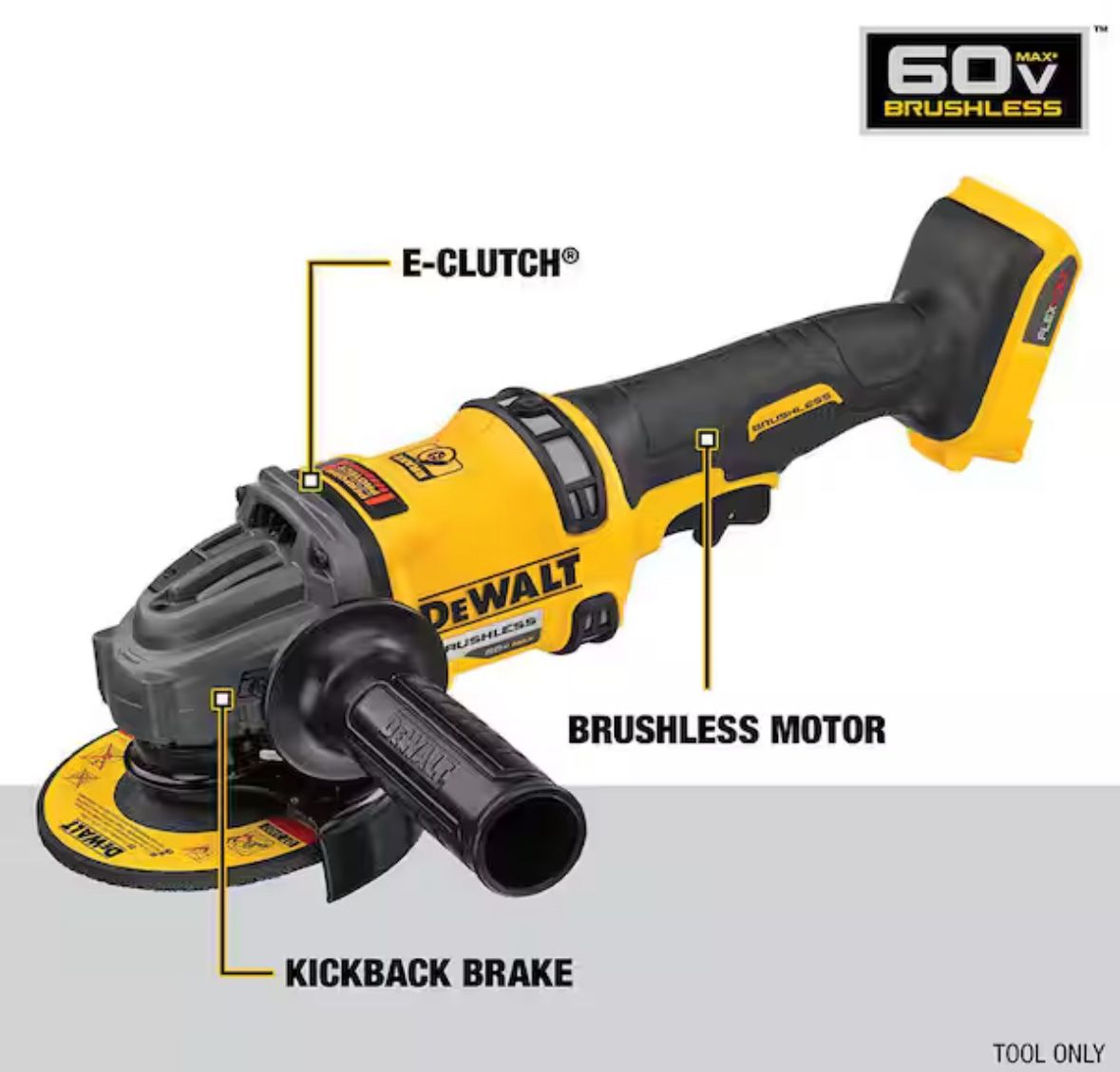 Dewalt Flex Volt Angle Grinder 60V