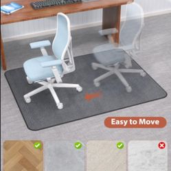 Durable Blvornl Office Chair Mat 35" x 55" for Hardwood Floors & Carpets