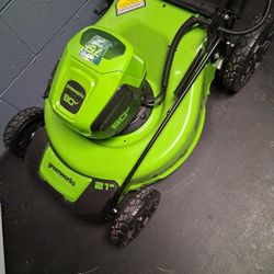 Greenworks Mower No Battery Or Charger