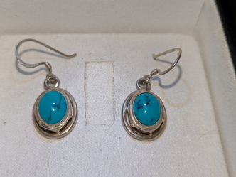 Vintage Sterling silver turquoise earrings