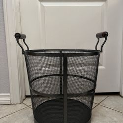 Iron Contemporary Log Bin🔺Good  Condition 🔺