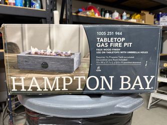 Hampton Bay Tabletop Gas Fire Pit