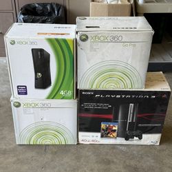 Xbox 360  & PlayStation 3 Console box NO CONSOLE