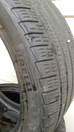 Set of 4 Used PIRELLI TIRES 245/45/18