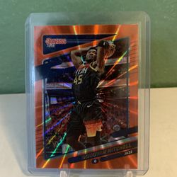 Donovan Mitchell Orange Lazer Donruss Basketball 2021-2022 Panini NBA 🏀
