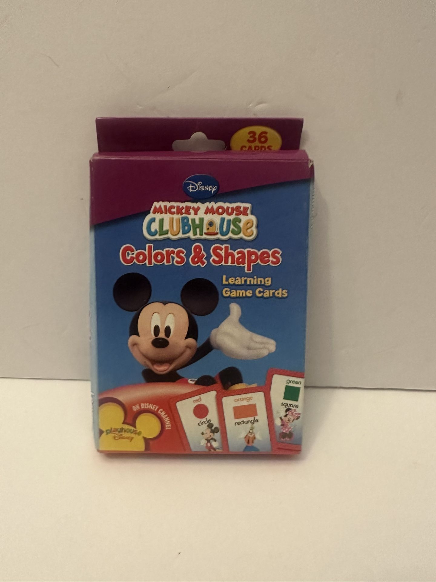 New Mickey Mouse card game For Learning Shapes And Colors