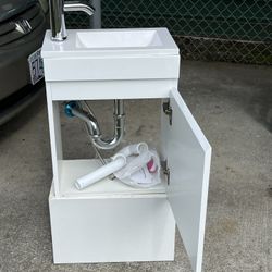 Small Gabinete De Baño Completo 