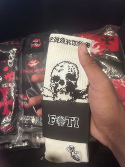 Chrome heart socks