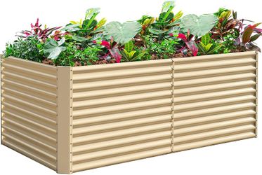 LandGuard 8x4x3ft Rectangular Raised Garden Bed
